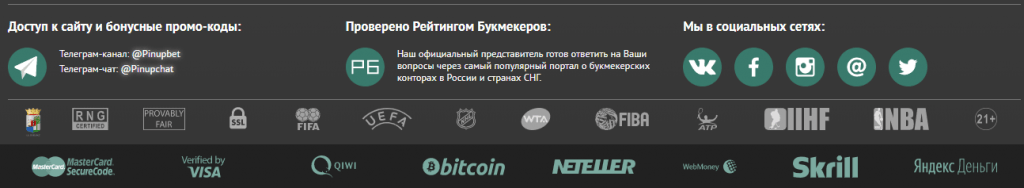 Telegram чат Pin Up
